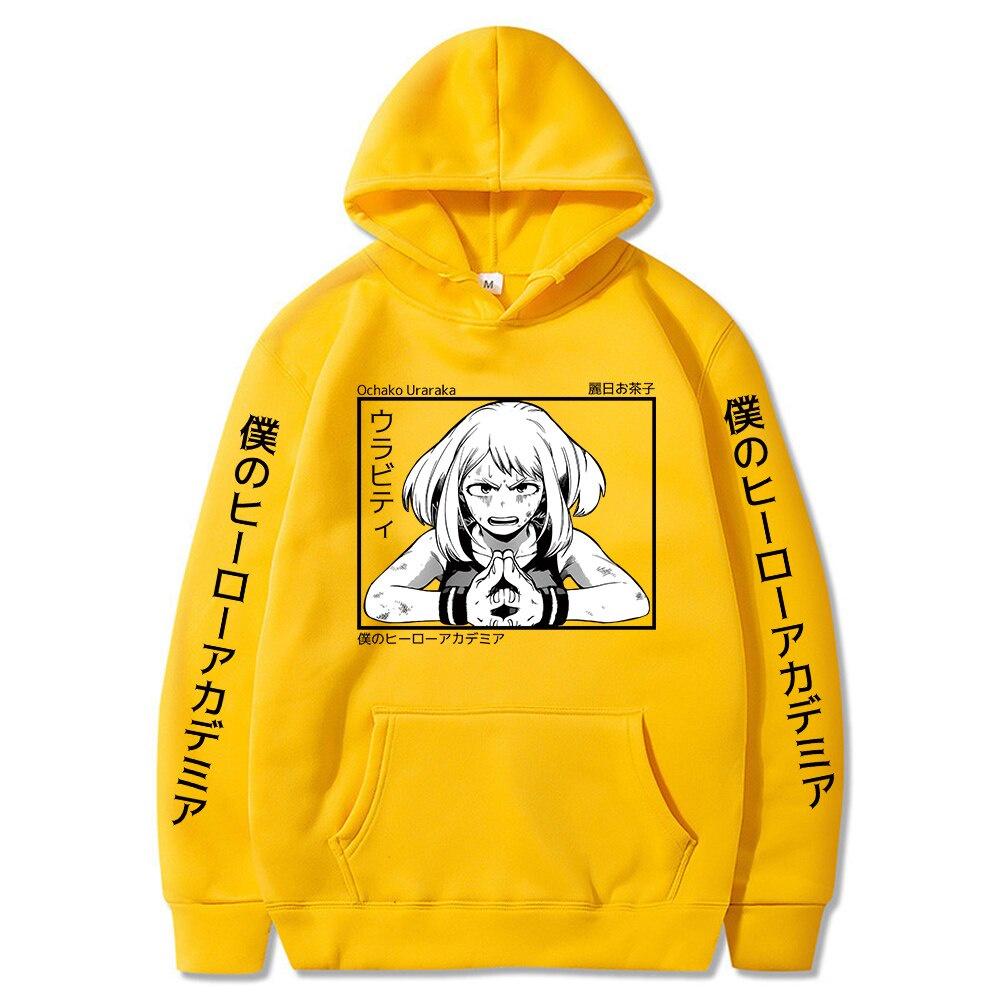 Áo Hoodie Chui Đầu In Hình Anime My Hero Academia Ochaco Uraraka Cho Nam Và Nữ