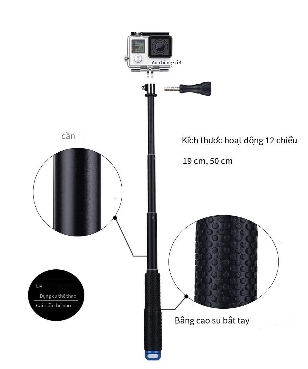 Ưu đãi Gậy selfie GoPro9 19 inch Gậy nổi kính thiên văn Gậy selfie phụ kiện lặn DJI thể thao camera nối dài cực