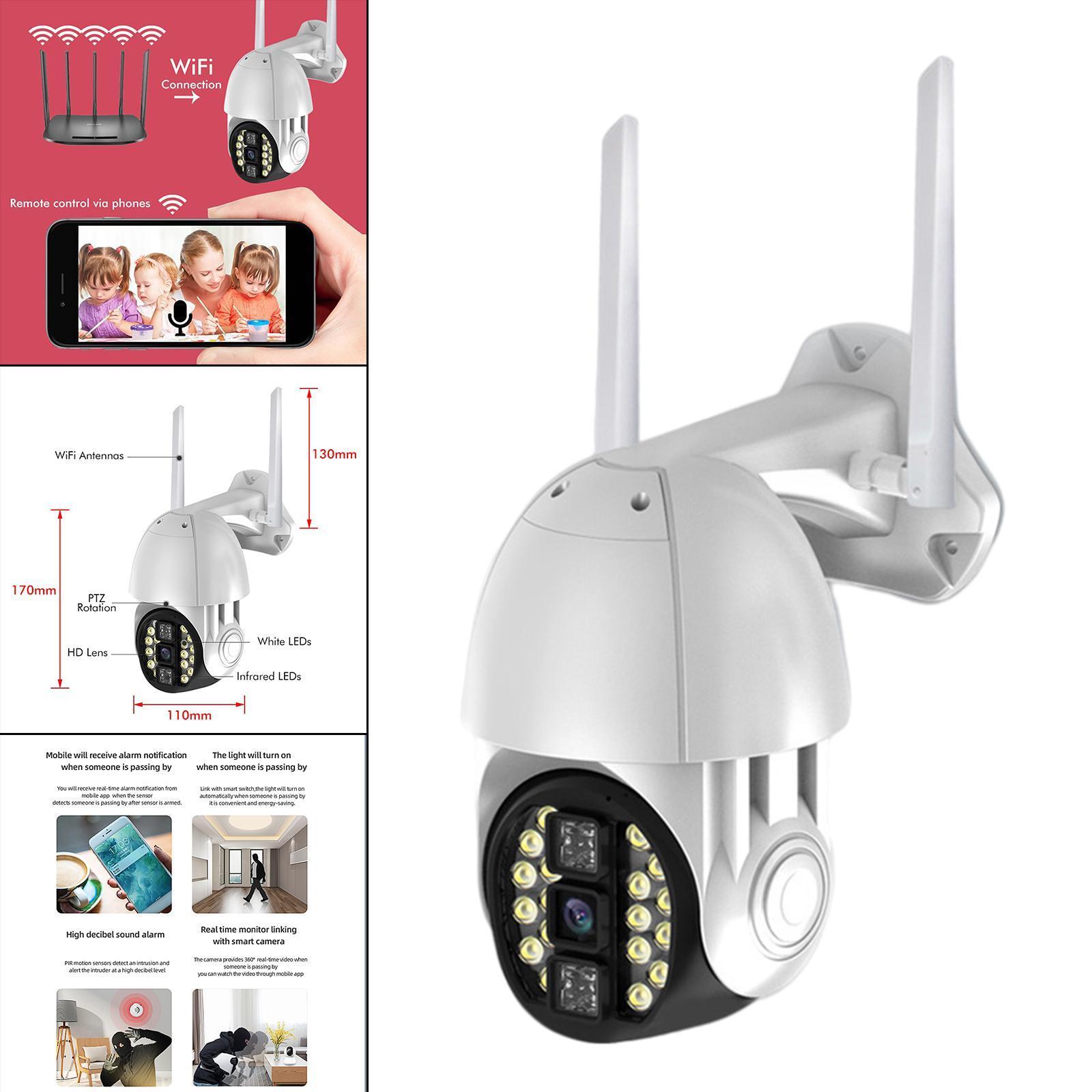 WiFi Camera Pan Tilt Outdoor 3MP  WiFi for Indoor Plug-US