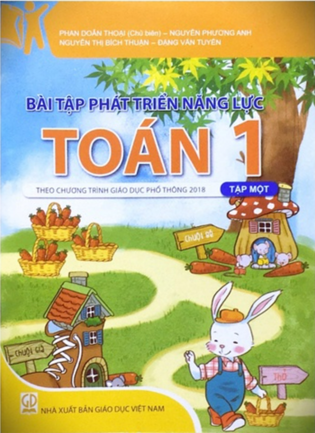 Sách - Bài tập phát triển năng lực môn toán lớp 1 tập 1 - Theo chương trình giáo dục phổ thông 2018