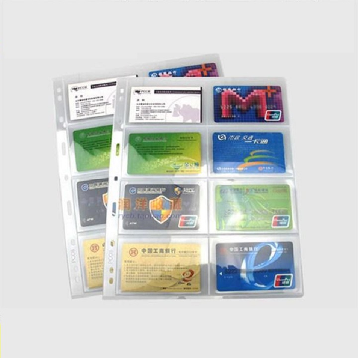 Combo 5 phơi 8 ngăn trong đựng thẻ ATM, Visa, name card, game board, ảnh thần tượng, chất liệu nhựa tổng hợp, dẻo dai, bền chắc, hàng chính hãng PCCB - SP001144