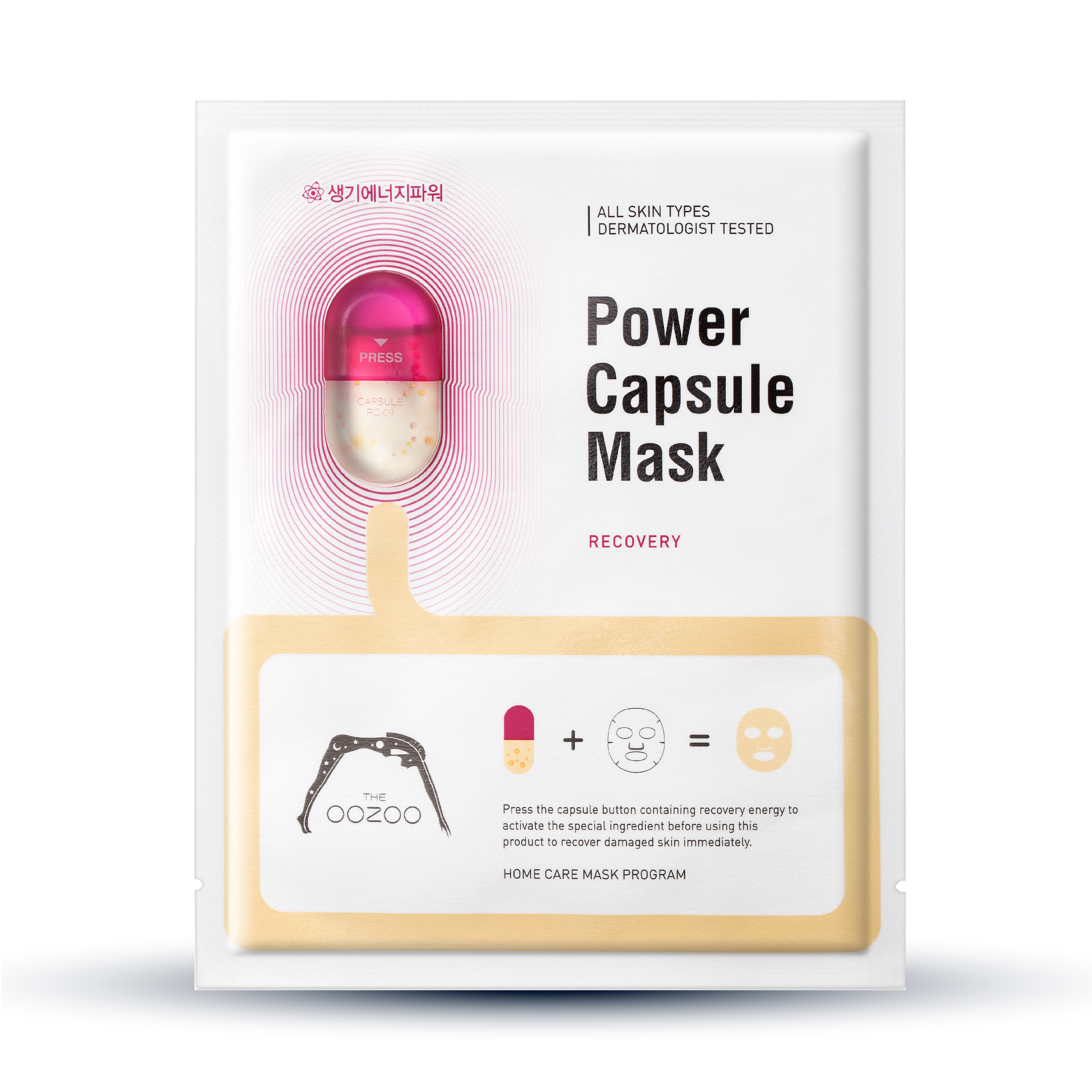 Mặt Nạ Phục Hồi Tươi Trẻ Cho Da Nhạy Cảm THE OOZOO Power Capsule Mask Recovery