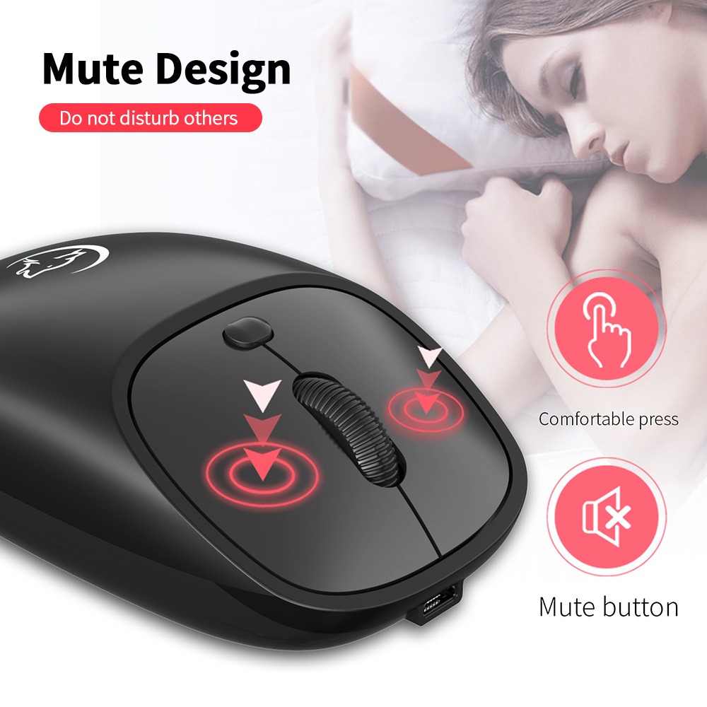 Chuột Văn Phòng Không Dây Ywyt G850 2.4GHz 2400DPI Có Thể Sạc Lại Cho Máy Tính Xách Tay