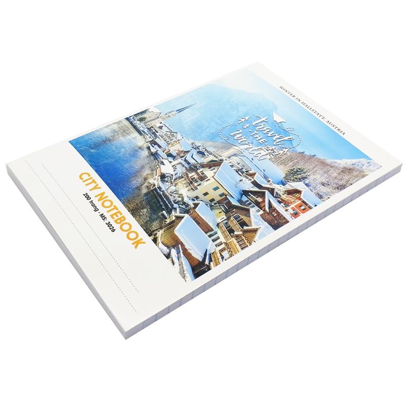 Combo 5 Tập Sinh Viên 4 Ly Ngang 200 Trang 60gsm City - Hải Tiến 3026 (Mẫu Màu Giao Ngẫu Nhiên)
