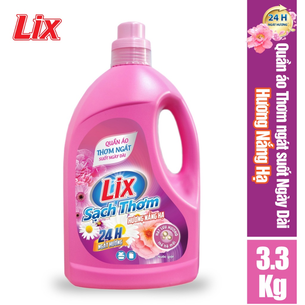COMBO 2 chai nước giặt Lix sạch thơm hương nắng hạ N7301