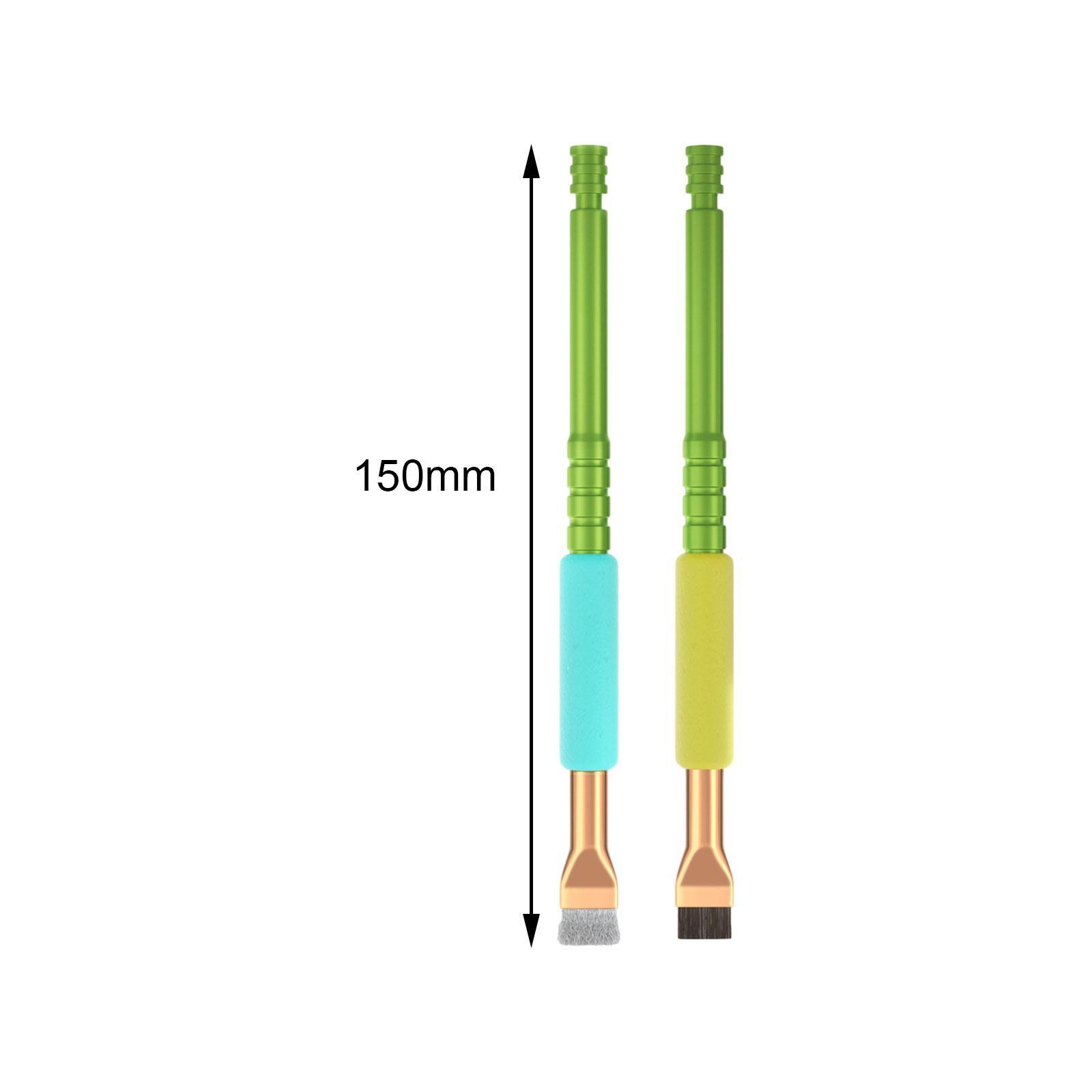 2 Pieces IC Pad Cleaning Brush Anti Static Anti Slip Metal Motherboard Brush