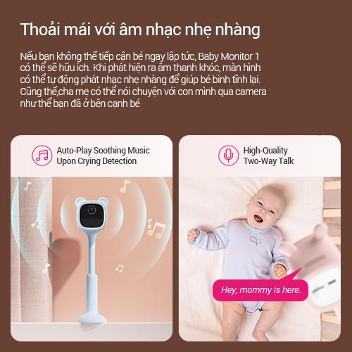 Camera wifi trông trẻ dùng pin Ezviz BM1, phát hiện tiếng trẻ khóc, đàm thoại 2 chiều, hát ru, dung lượng pin 2000 mAh - Hàng Chính Hãng