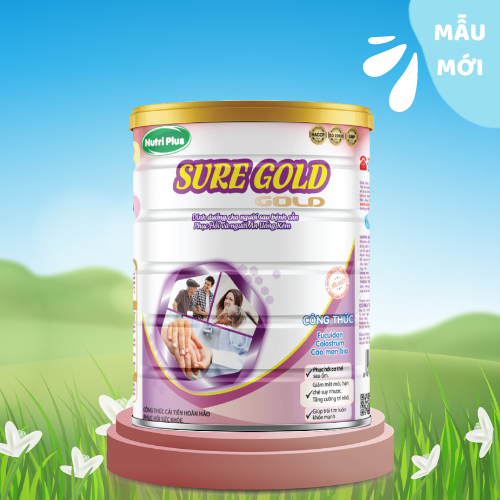 [MUA 2 TẶNG 1] Sữa bột dinh dưỡng Sure Gold giúp phục hồi sức khỏe cho người bệnh, người ăn uống kém - (900g) Nutriplus Gold