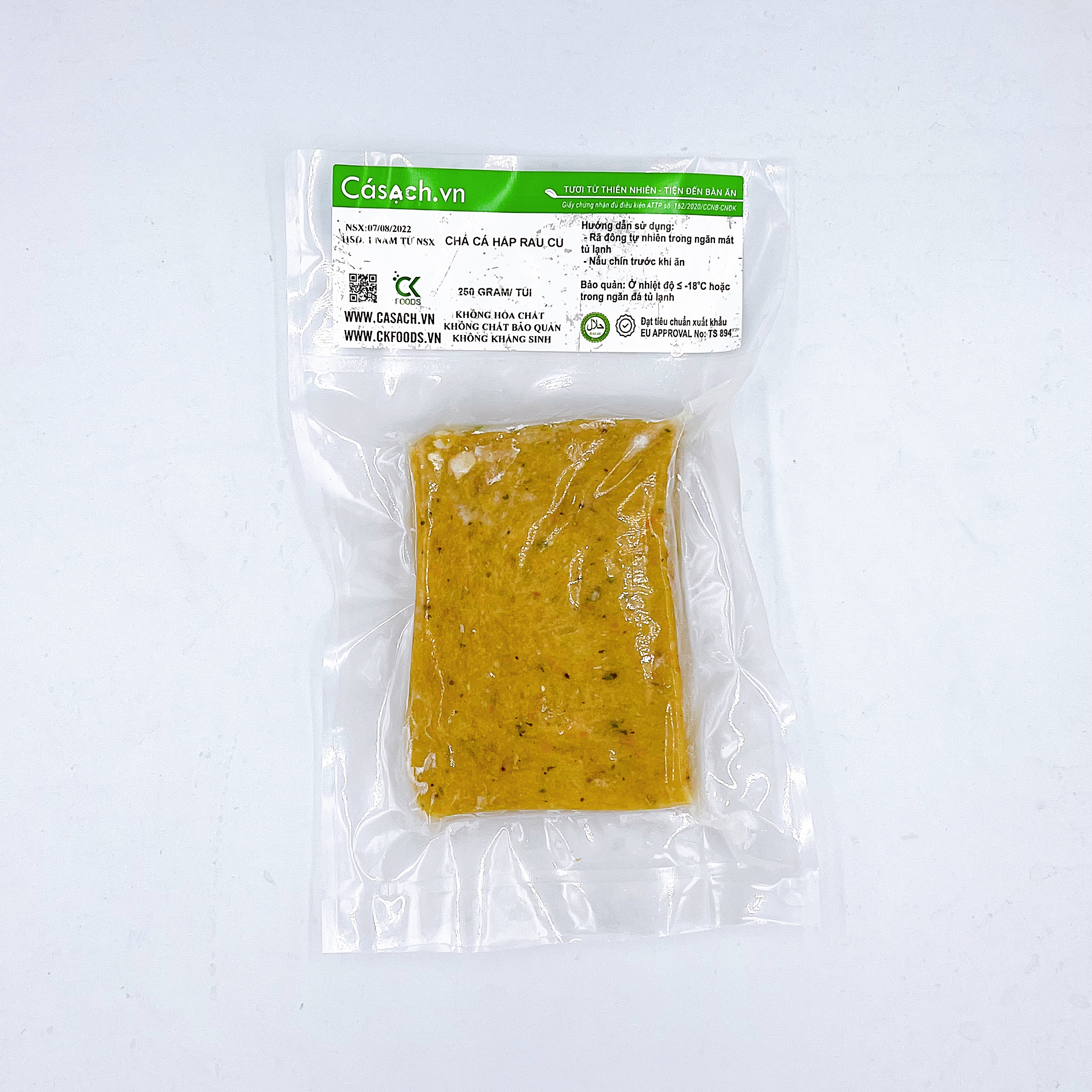 Chả cá hấp rau củ - CKFoods - 250 g