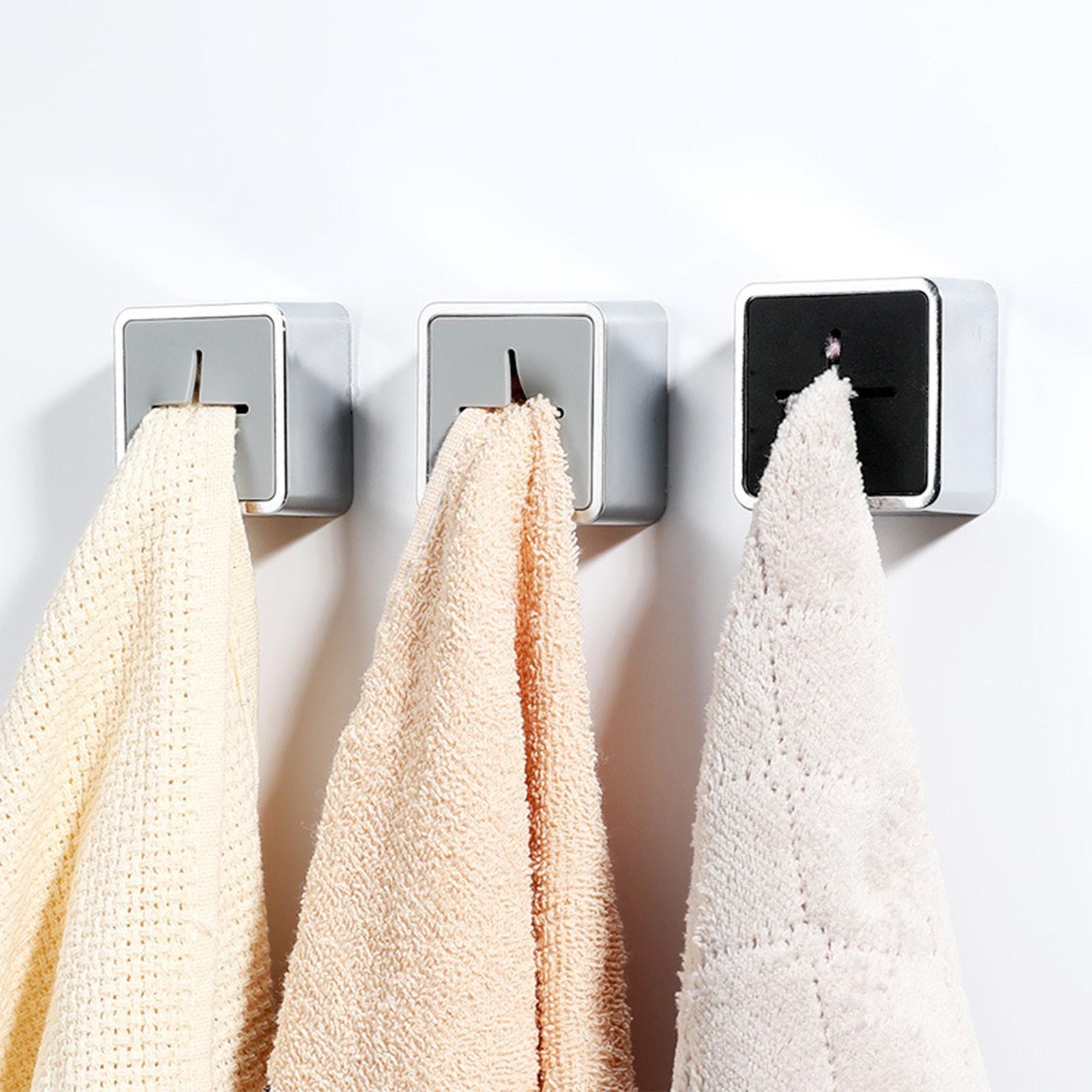 Dishcloth Grip Hanger Creative Towel Holder for Bathroom Towel Black