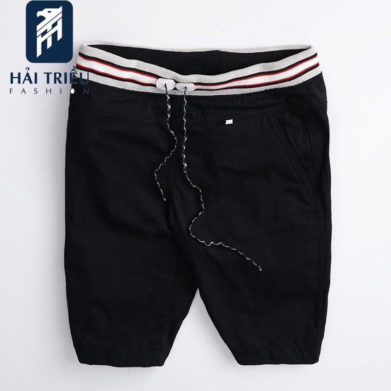 Quần short kaki nam lưng thun HT09