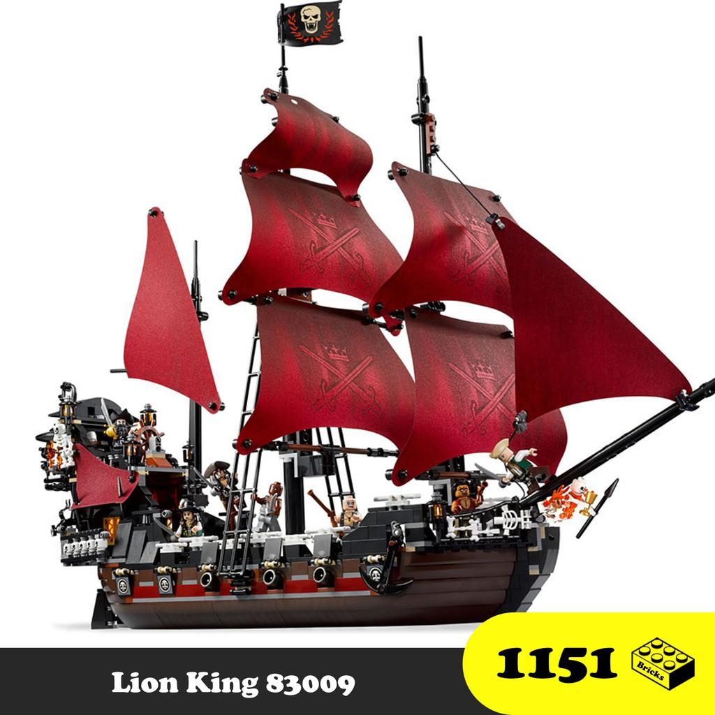 Đồ chơi lắp ráp Thuyền hải tặc Trung cổ - Thuyền phim vùng cướp biển Caribe. Jack Sprarow - Lion King 83009