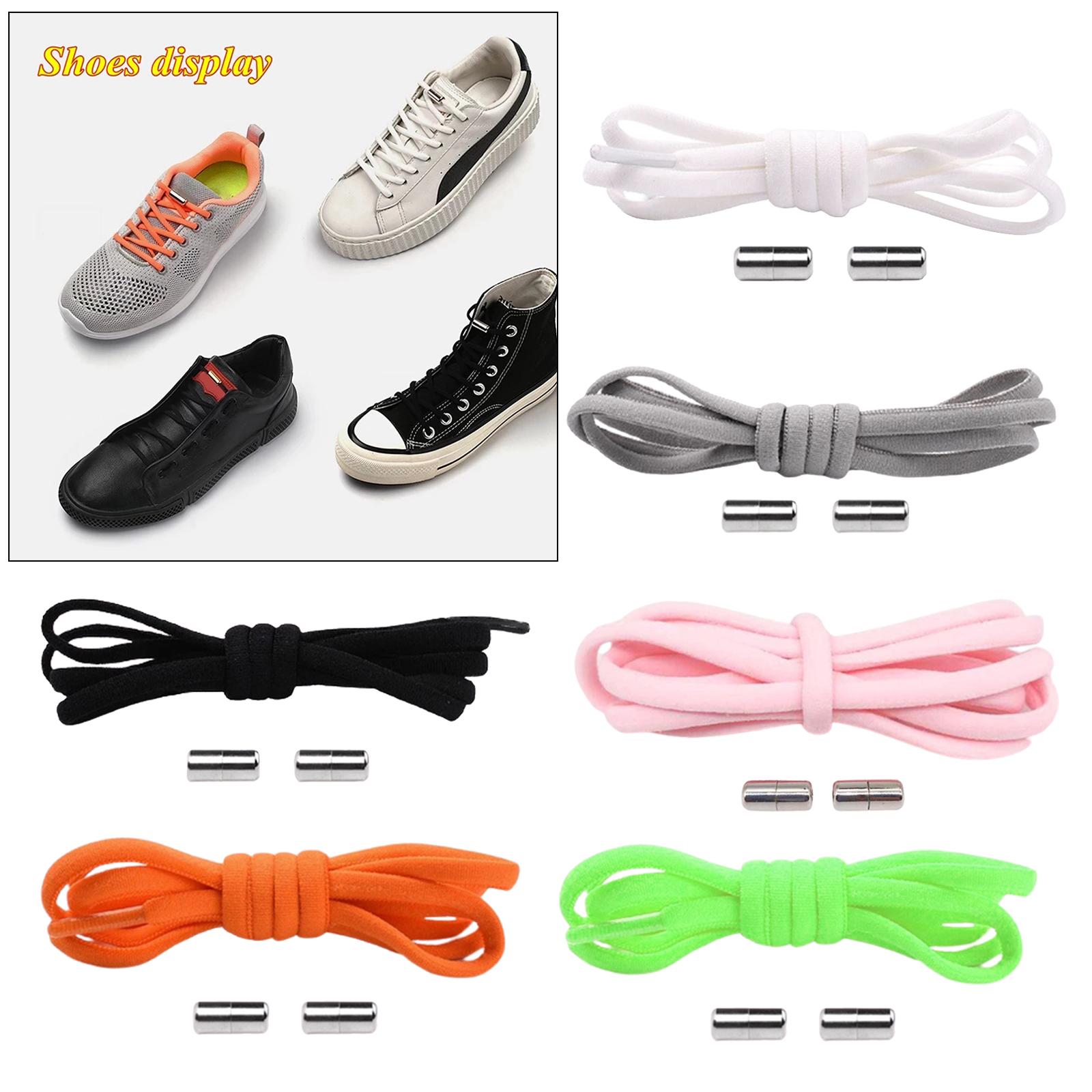 Elastic No Tie Shoe Laces for Adults, Kids, Elderly, System with Elastic Shoe Laces