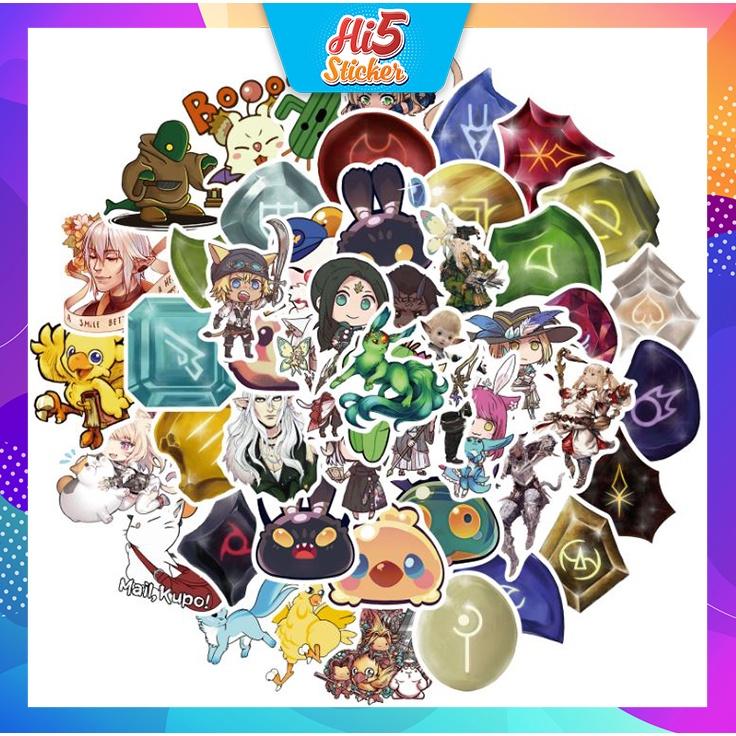 Sticker Hình Dán Trang Trí Anime Trò Chơi FinalFantasy ms#213