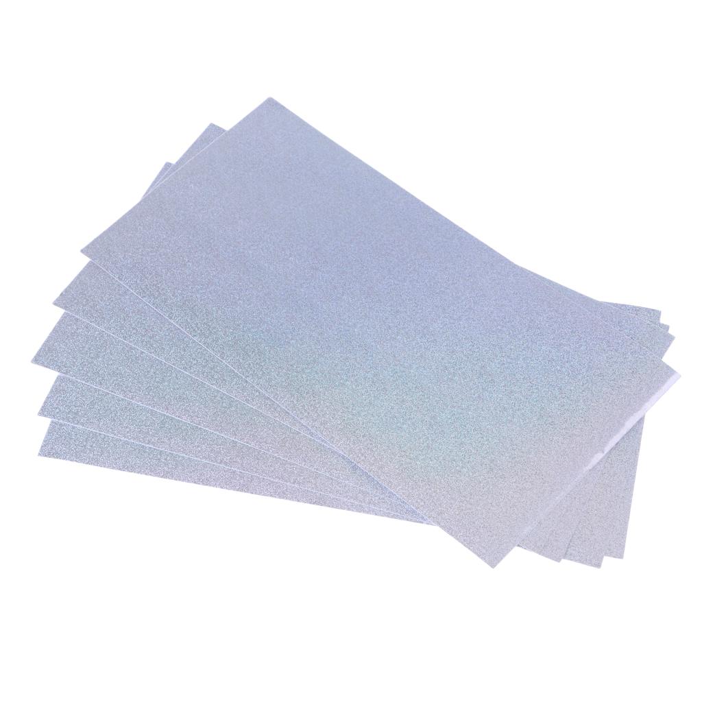 5 Pieces Fishing Lure Tape Sticker Holographic Adhesive Film Flash Tape DIY