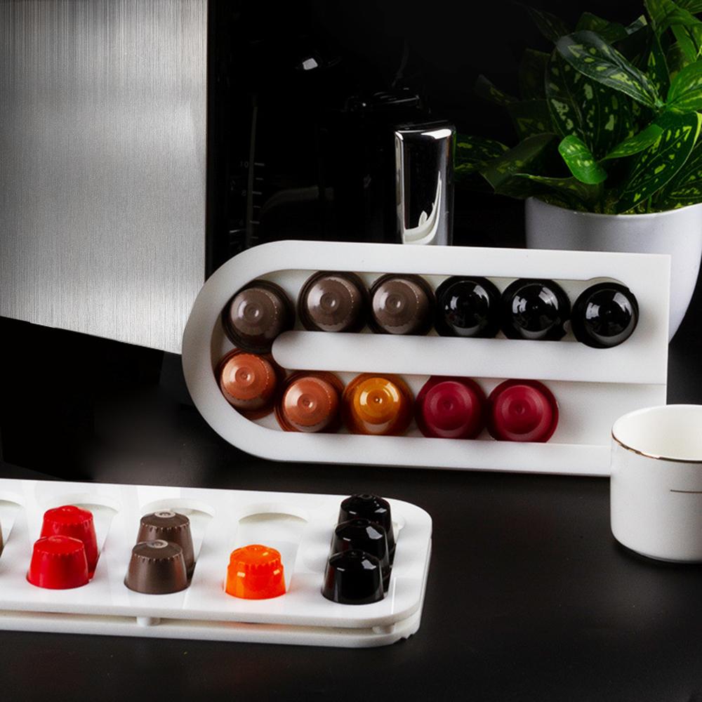 Hộp đựng cà phê Capsule Rack chứa 8 viên, treo tường, lưu trữ cho nhà hàng khách sạn