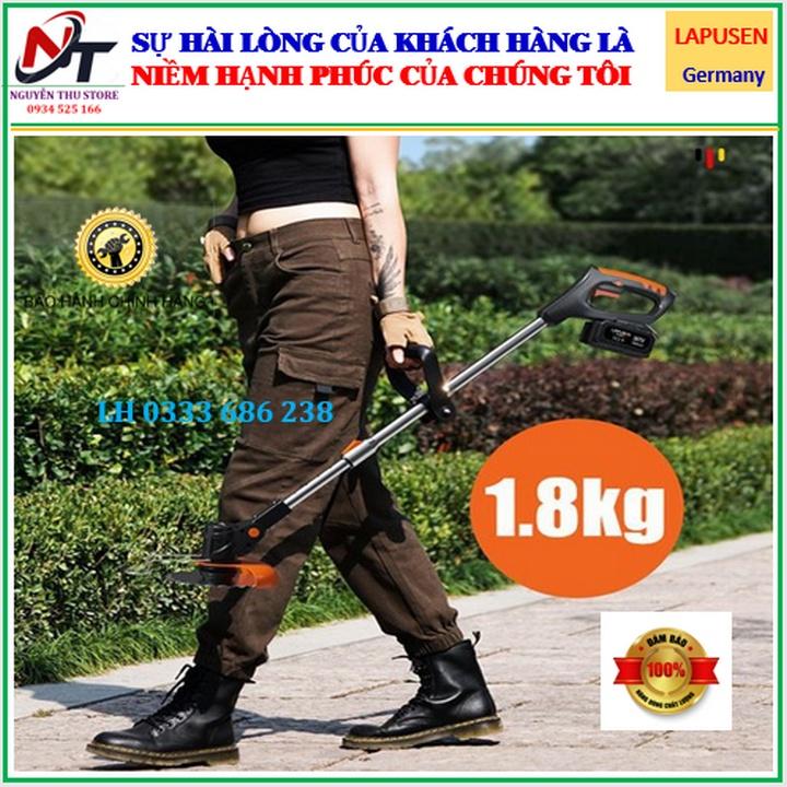 Máy cắt cỏ, cầm tay LAPUSEN 118V . Pin khủng 15 cell,