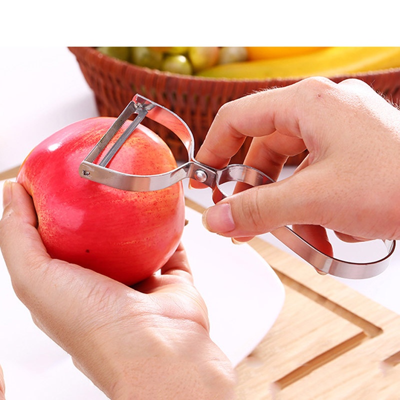 Nạo củ quả inox lưỡi xoay tay cầm chữ Y - Hàng nội địa Nhật