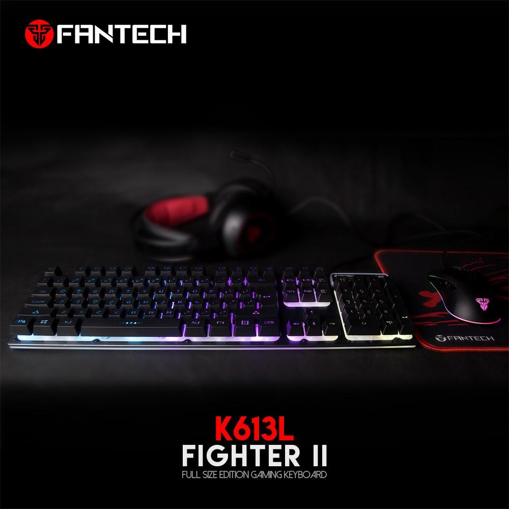 Bàn Phím Gaming Có Dây Full-sized Fantech K613L FIGHTER II Backlit LED 19 Phím Anti Ghost - Hãng Phân Phối Chính Thức