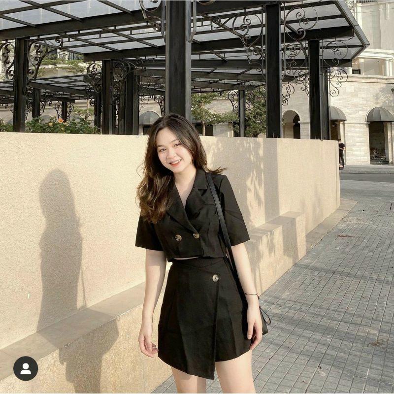 SET ÁO CỔ VEST và CHÂN VÁY