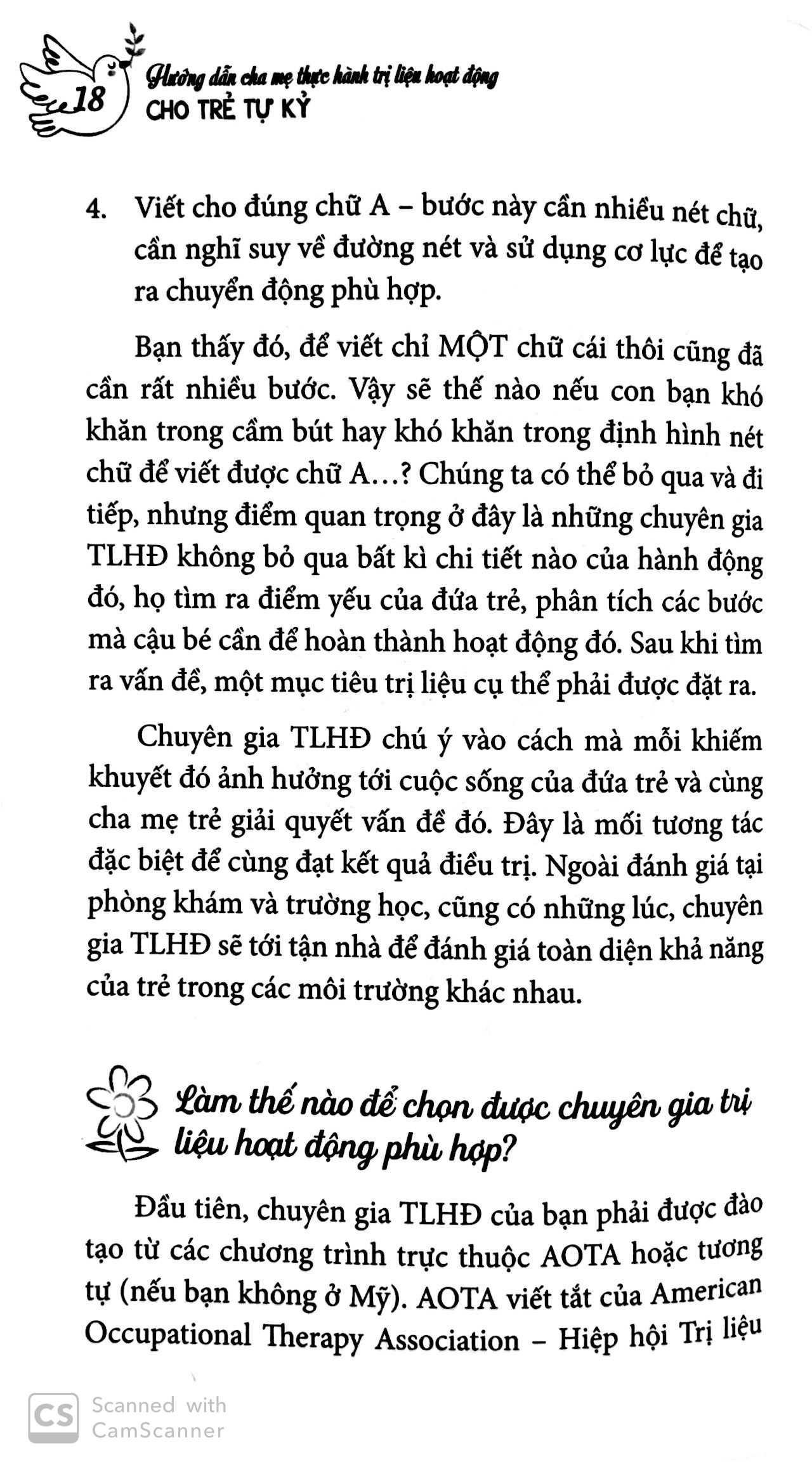 Hướng Dẫn Cha Mẹ Thực Hành Trị Liệu Hoạt Động Cho Trẻ Tự Kỷ