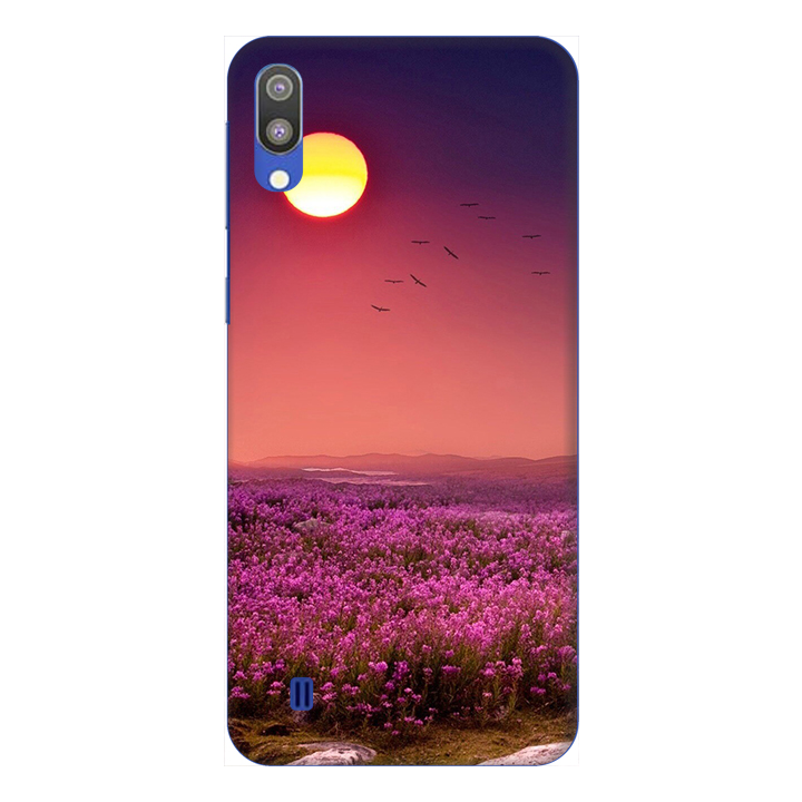 Ốp lưng dành cho điện thoại Samsung Galaxy M10 hình Hoa Tím Hoàng Hôn - Hàng chính hãng