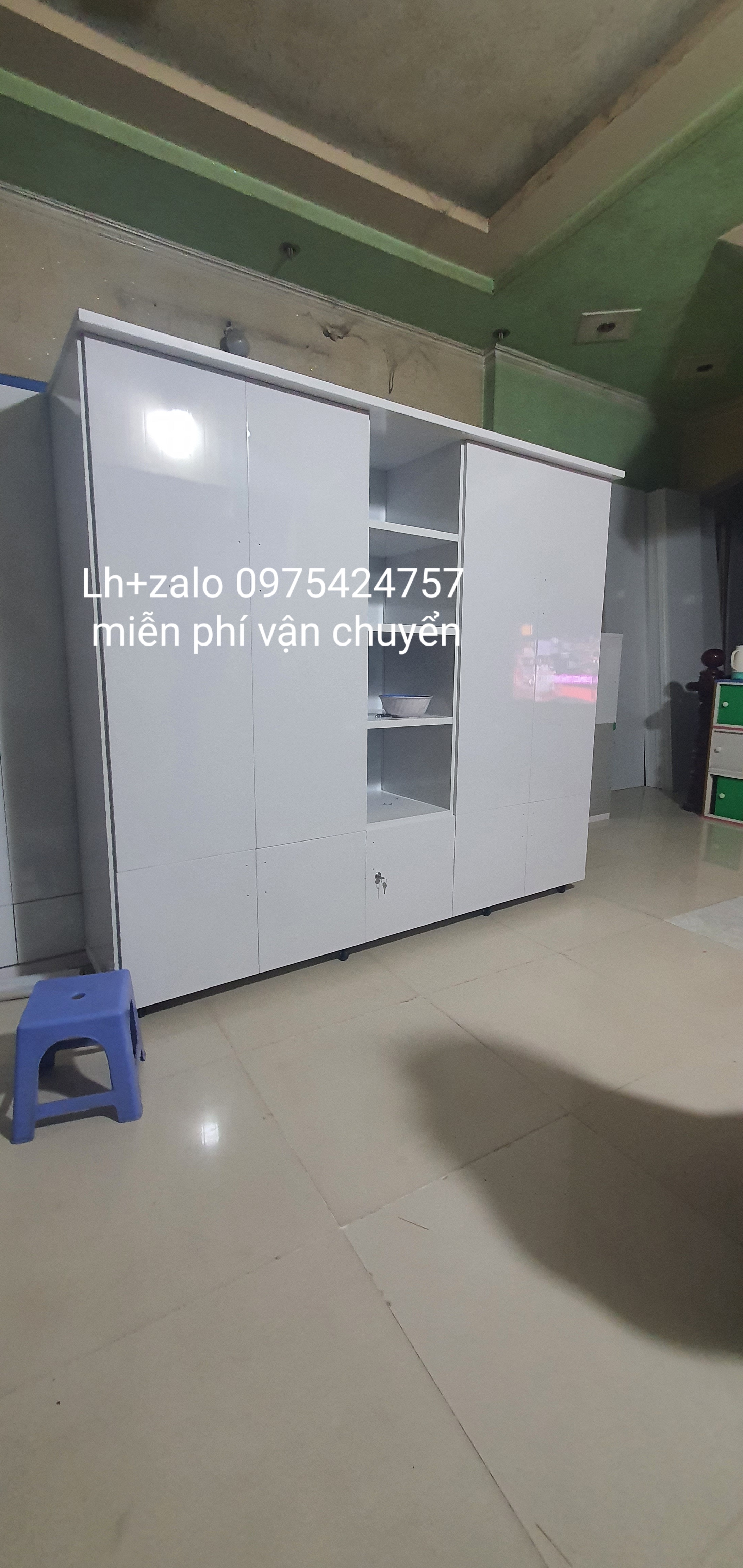 Tủ nhựa đài loan 4 cánh 1 kệ