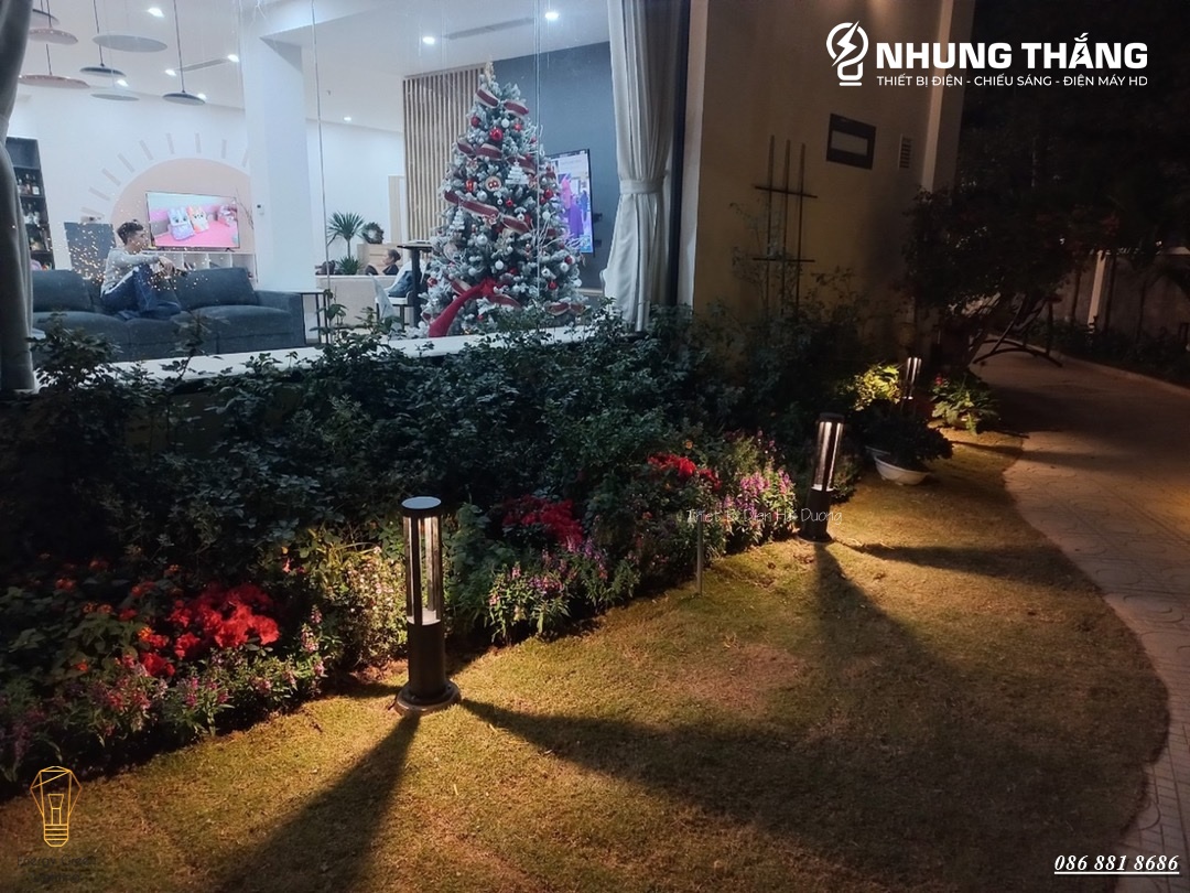 Đèn Sân Vườn Trụ Cột Chiếu Sáng Lối Đi DSV-816 60cm - Led Siêu Sáng - Ánh Sáng Vàng - Có Video