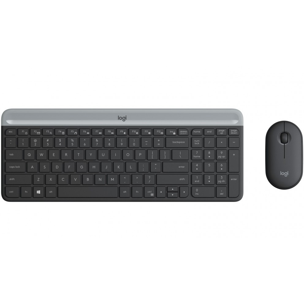 Combo chuột phím không dây Logitech MK470 - Chống ồn, USB 2.4HGz, pin lâu vượt trội, thiết kế mảnh gọn - Màu