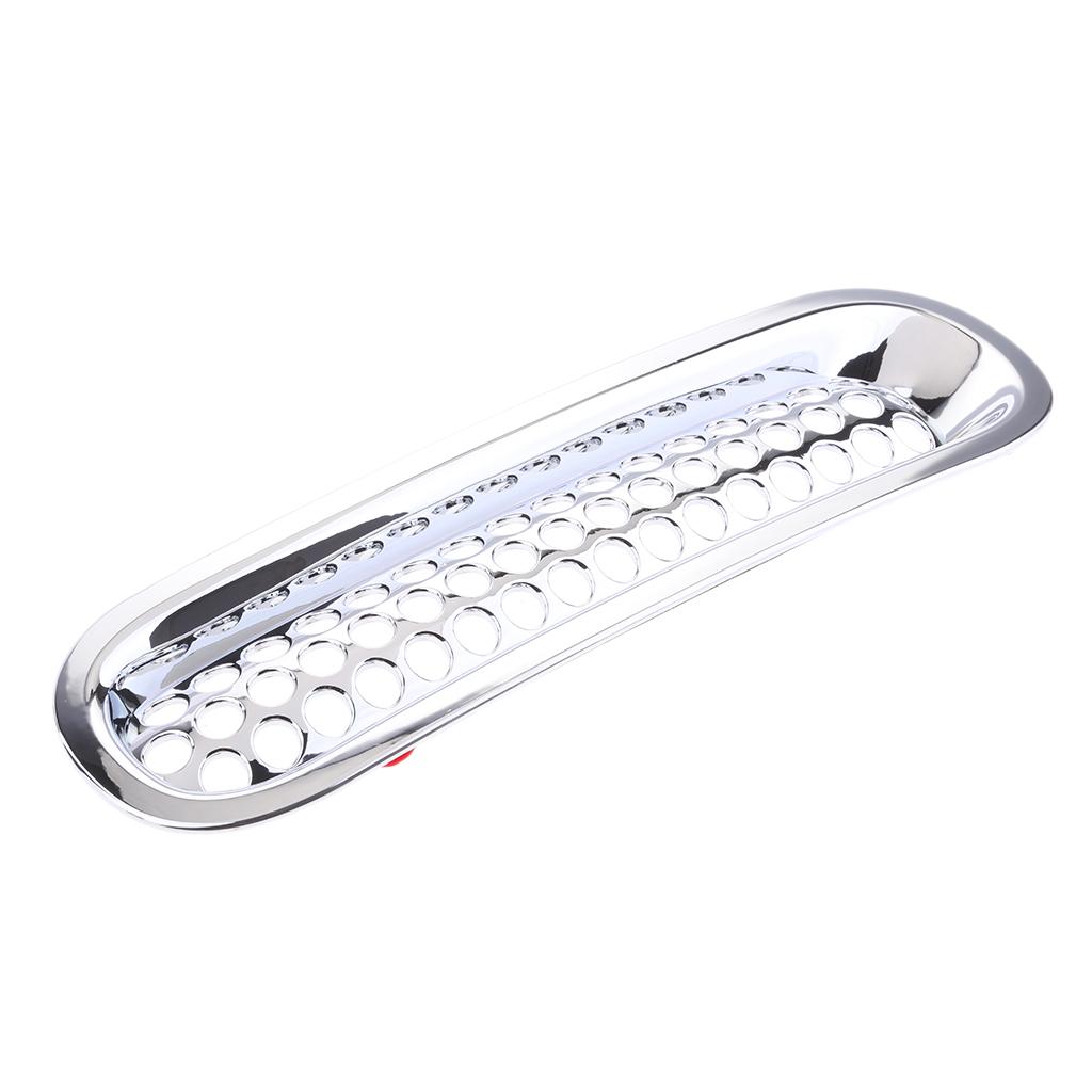 7 Pieces Chrome Car Front Grille Cover Insert Mesh Grill for Jeep Wrangler