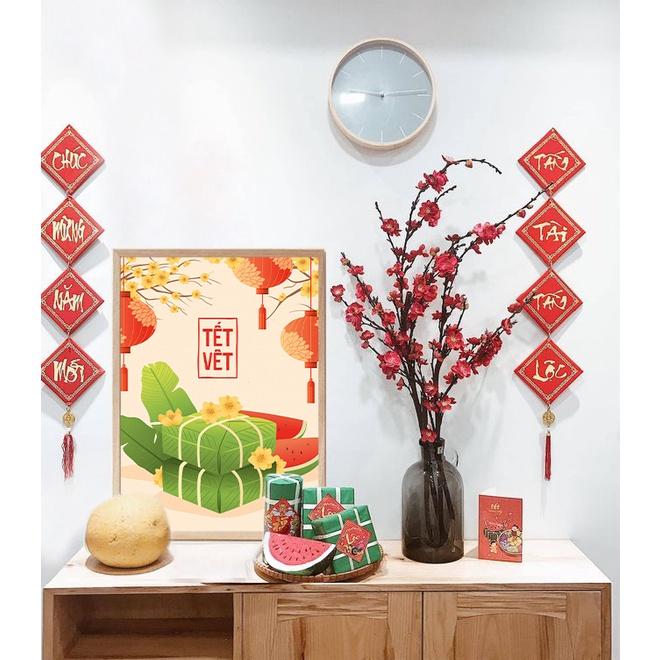 Tranh Tết, Tranh canvas decor ngày Tết