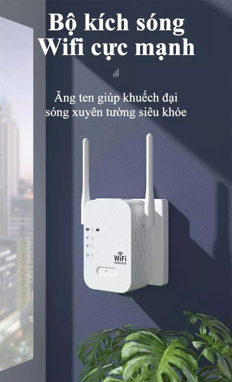 Bộ Kích Sóng Wifi Cao Cấp Twifi 4 Râu Râu Cực Mạnh, Tăng Sóng Wifi Tốc Độ Cao 300Mbps Sử Dụng Siêu Mượt, Kích Wifi Siêu Khỏe, Truyền Sóng Nhanh Ổn Định Có Ăng Ten Chỉnh Được Góc