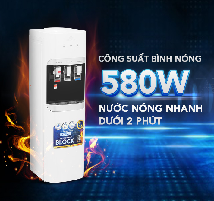 Cây nước nóng lạnh úp bình Hòa Phát HTL266 - Bảo hành 28 tháng - Hàng chính hãng