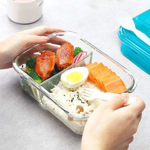 Hộp cơm thủy tinh 1 ngăn, 2 ngăn