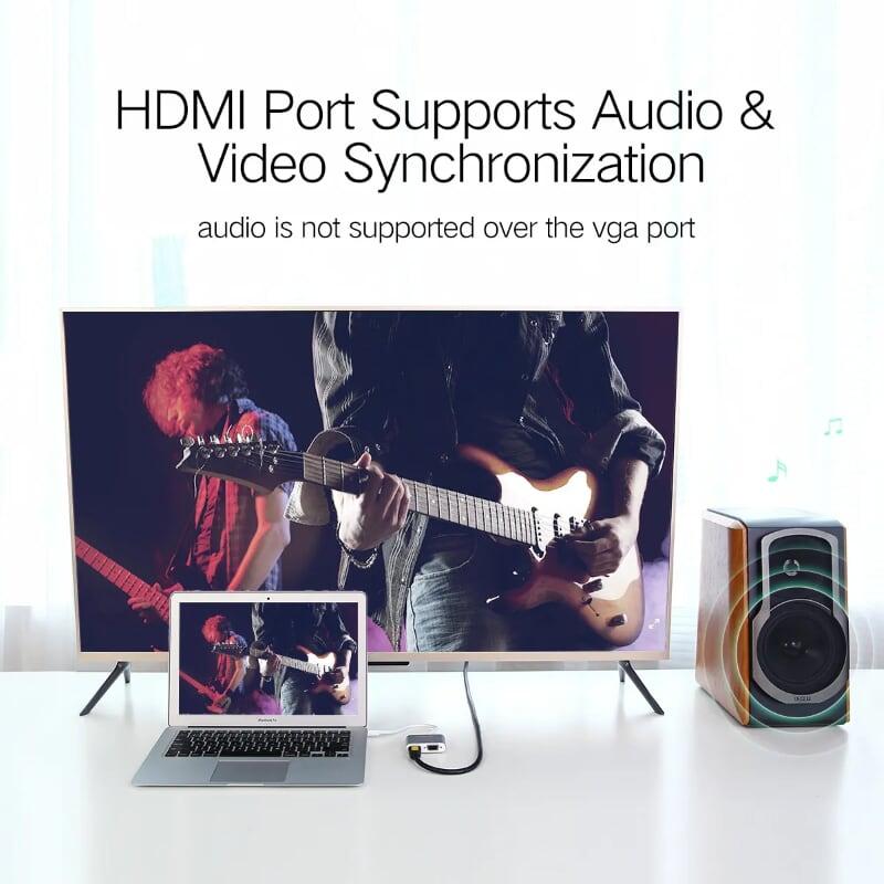 Ugreen UG20421MD115TK Màu Bạc Bộ chuyển đổi Mini DP sang HDMI + VGA vỏ nhôm - HÀNG CHÍNH HÃNG