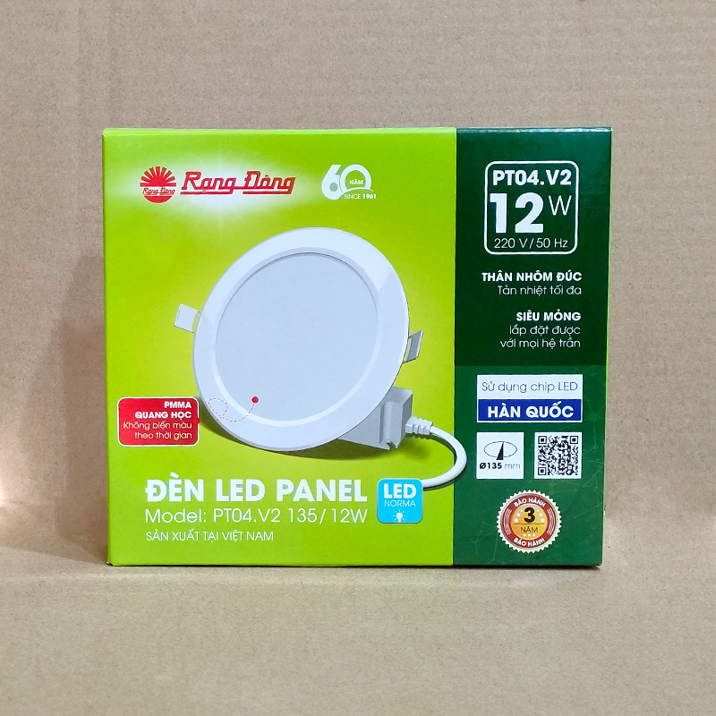 Đèn LED Panel tròn PT04 V2 135 12W