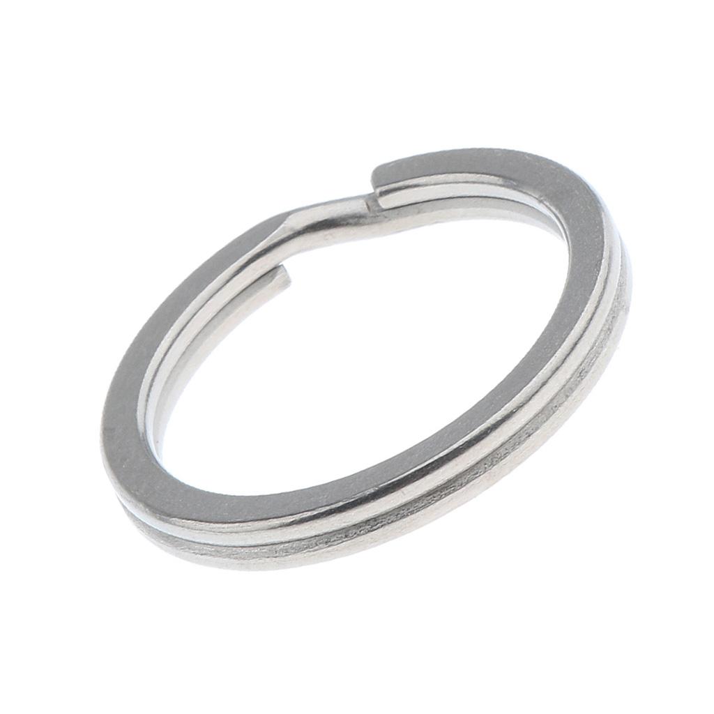 Titanium Key Ring Pocket Tool Mini Split Keychain Circle Clip