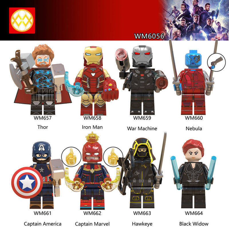 Minifigures Mô Hình Nhân Vật Siêu Anh Hùng Endgame - Lắp Ráp Mini Iron Man Mới Nhất WM6056