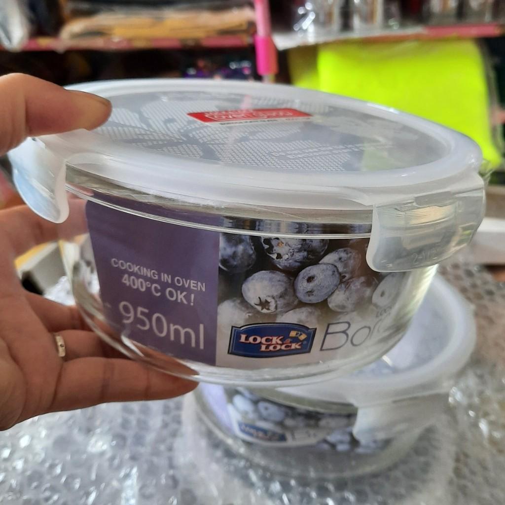 Hộp thuỷ tinh 1 lít chia 2 ngăn