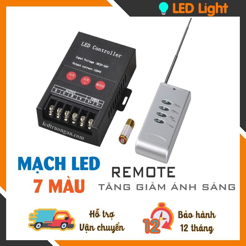 MẠCH LED 7 MÀU RGB - DIMMER 30A - TĂNG GIẢM ÁNH SÁNG