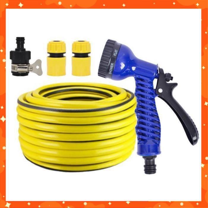 Bộ dây tăng áp 3 lần vòi xịt nước rửa xe, tưới cây loại 3-5m 206843