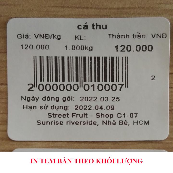 Cân điện tử tính tiền in tem mã vạch siêu thị TMA 30Kg, tặng kèm 3 cuộn giấy in tem dán (900 tem/cuộn)