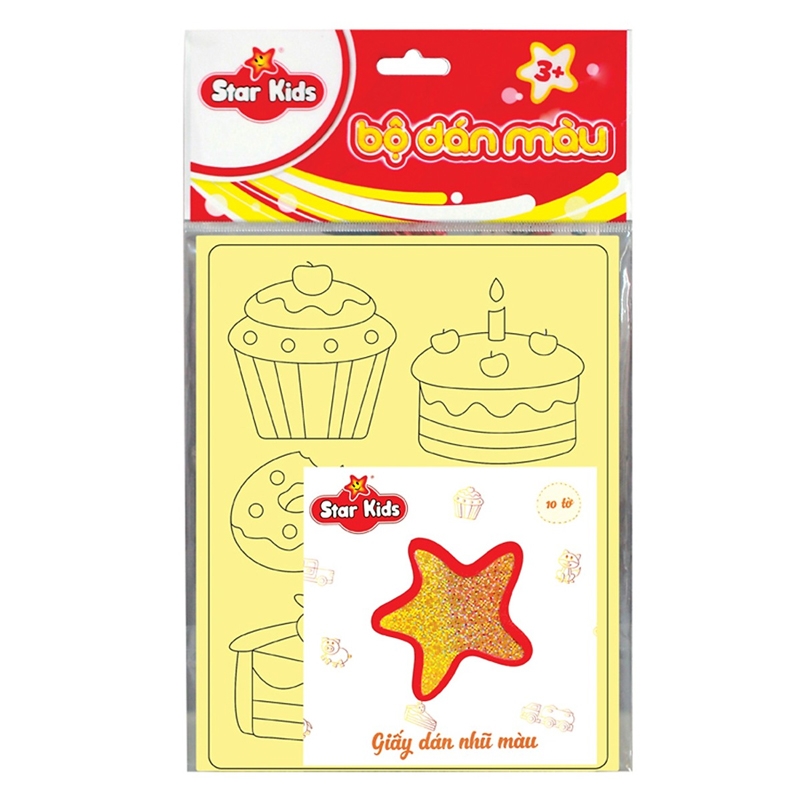 Bộ Tranh Dán Màu Thế Giới Bánh Ngọt STAR KIDS