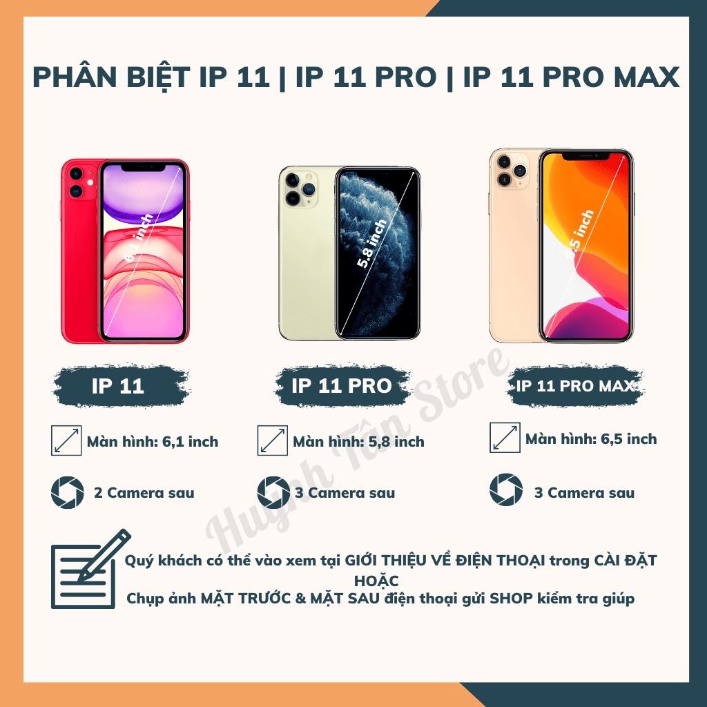 Ốp lưng ip 11 ip 11 pro max chống sốc clear color ver 3 trong suốt không ố vàng bảo vệ camera huỳnh tân store