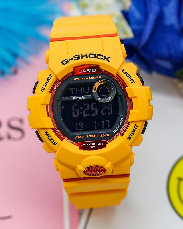 Đồng Hồ Nam Dây Nhựa Casio G-Shock GBD-800-4DR Bluetooth - Đếm bước chân - Đo lượng Kcalo đã đốt | GBD-800-4 G'Squad Step Tracker