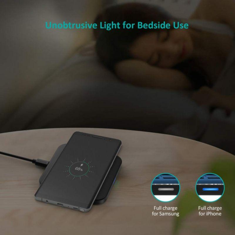 Đế sạc nhanh không dây siêu mỏng 2in 1 10w Choetech T511-S
