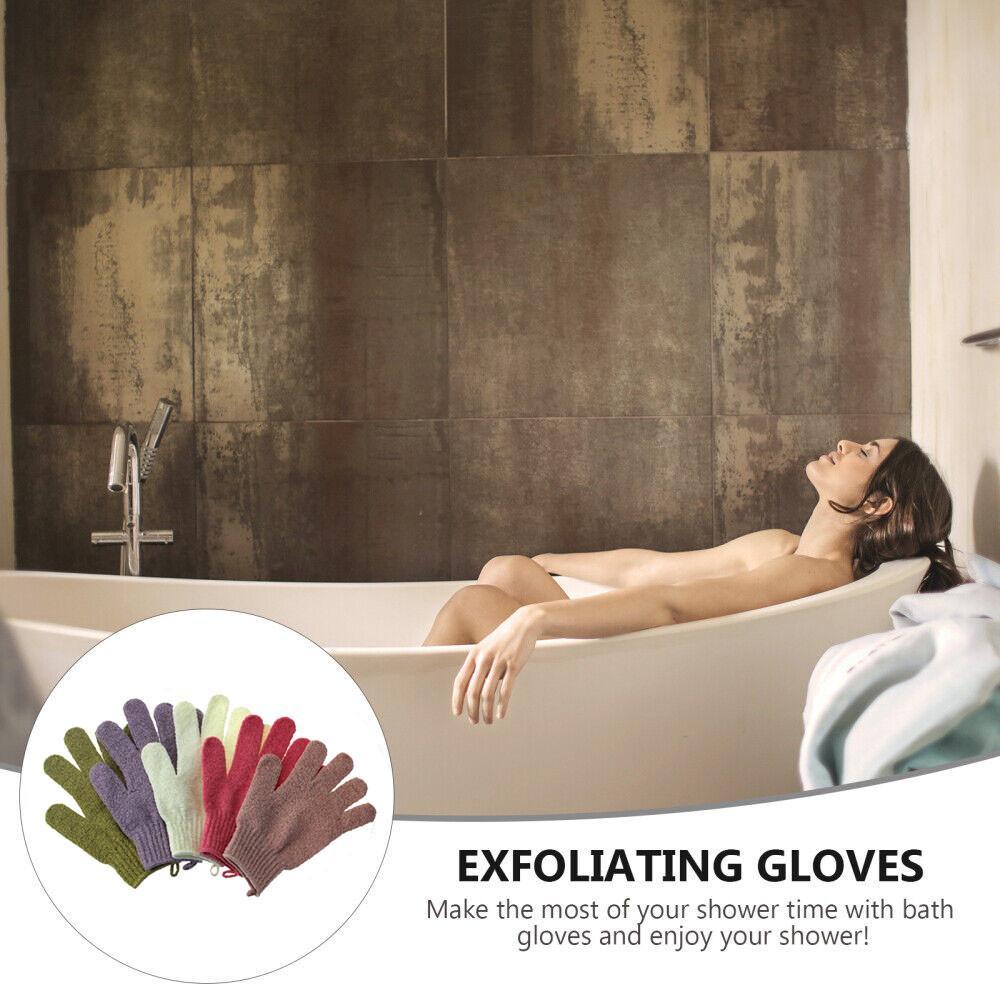 Găng tay tắm Cơ Thể tế bào chết Bobi Shop Bath Bao tay Loại Xịn Có Quai Treo (1 Cặp Bền Dày Không Rách Có Móc Treo)