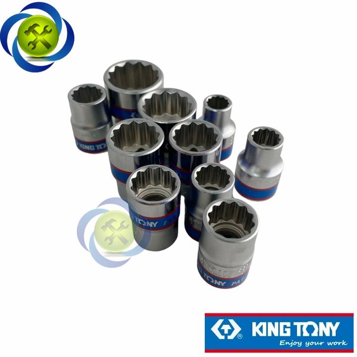 Tuýp trắng ngắn 12 cạnh Kingtony 3330xx chuôi 38 size lẻ từ 6-24mm - 18mm