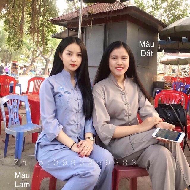 ĐỒ LAM ĐI CHÙA # Sẩm Tàu Vải Kate Mịn