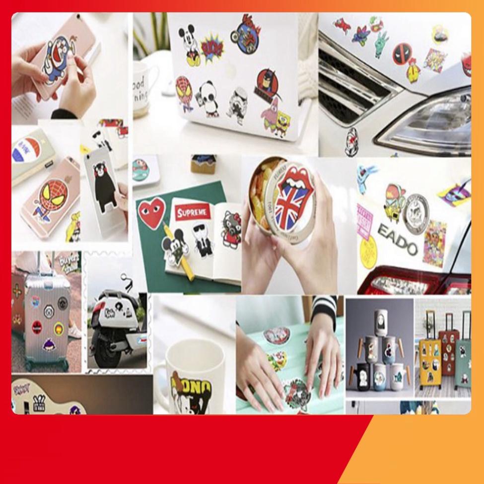 Bộ 50 sticker đen và trắng black white stickers HarrLey Daavidson tô điểm Vali Laptop Mũ bảo đảm xe gắn máy xe